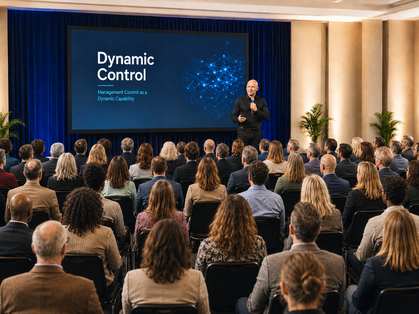 Joakim Wahlberg föreläser om Dynamic Control inför publik